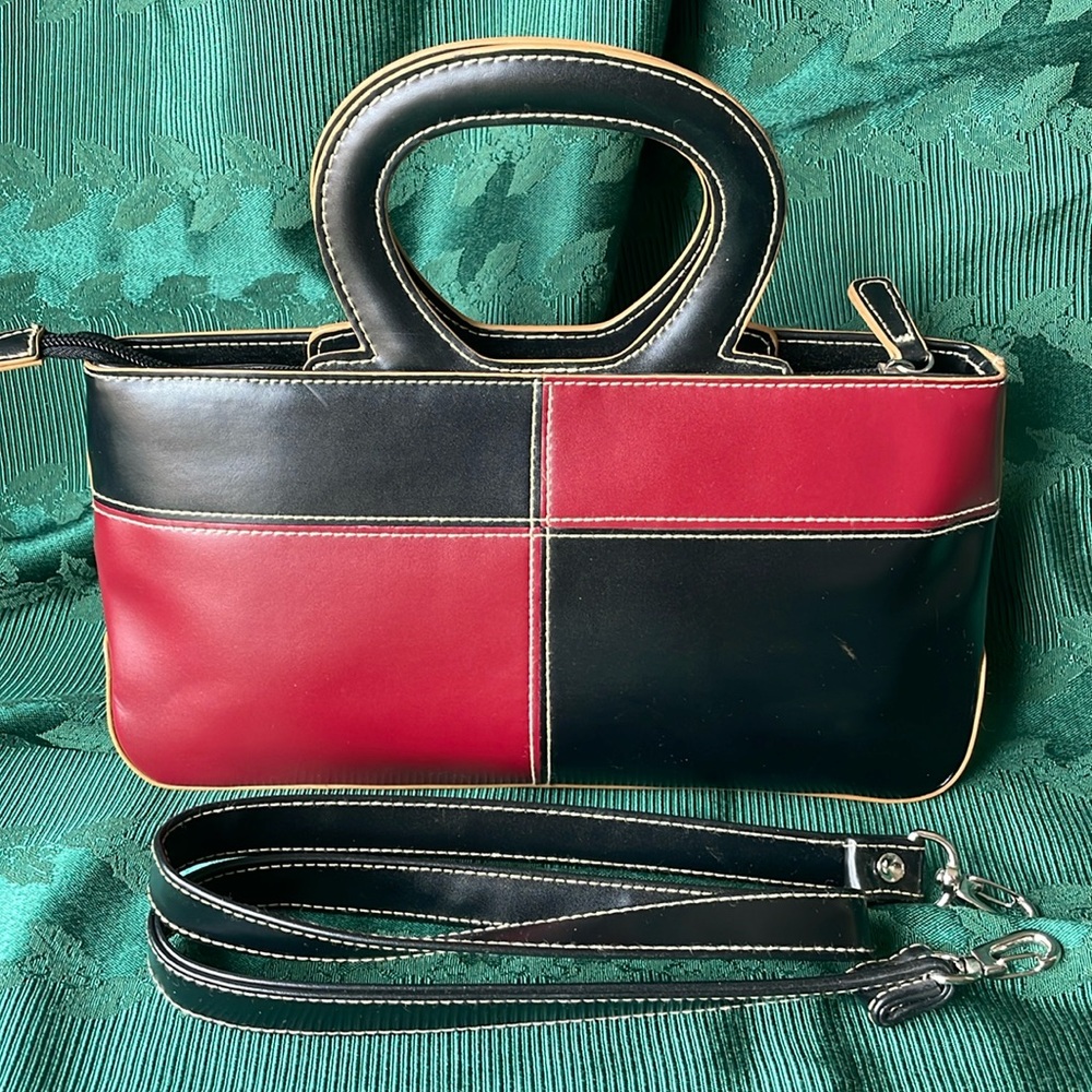 Clutch Purse with Rounded Handles & Removable 38”Shoulder Strap